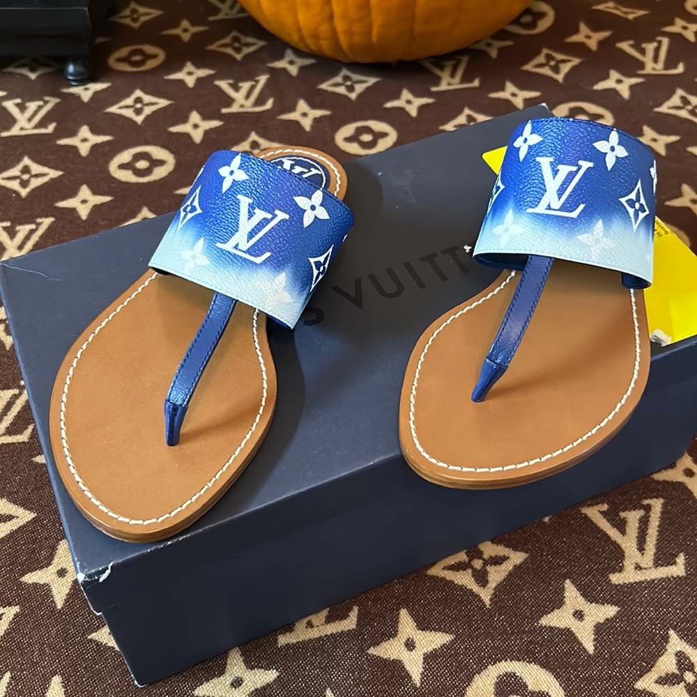 LV Monogram Palma Thongs